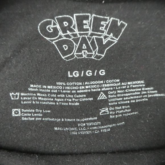 Green Day Dookie Album Tee T Shirt Black Rock Band Tour Concert Large Graphic L - Picture 7 of 7
